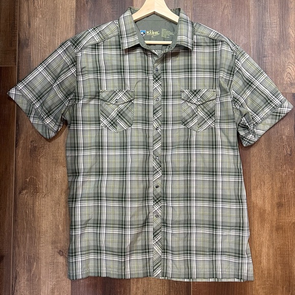 Kuhl Other - Kuhl Olive Plaid Casual Button Down Shirt